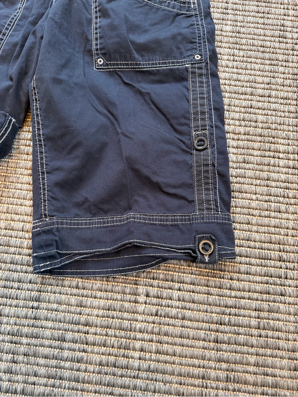Aventura Women's Black Cargo Shorts with Contrast Stitching - Picture 4 of 8